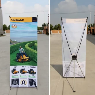 スタンドバナー<br>
X型やY型などでサイズも豊富に取り揃えています。